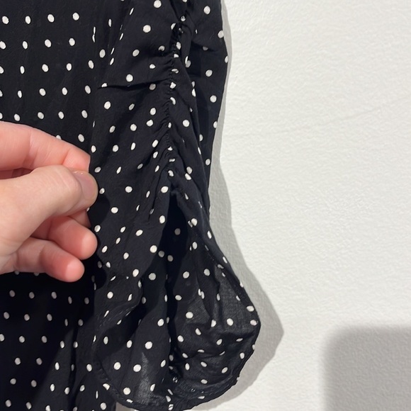 Free People Pippa short sleeve polka dot mini dress - size XS - Picture 10 of 10